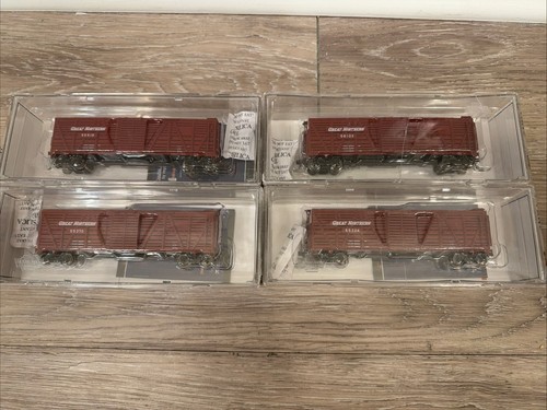 HO Broadway Limited 2687 40’ K7 Stock Car (4-Pack) Great Northern | Condition: Used