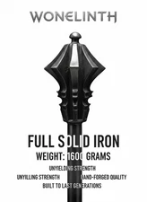 New! Knight's Flanged Mace War Club | Medieval Steel Weapon LARP Prop medieval