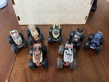 Lot of 7 Hot Wheels Monster Jam Truck Son Of A Gravedigger Zombie Max D More