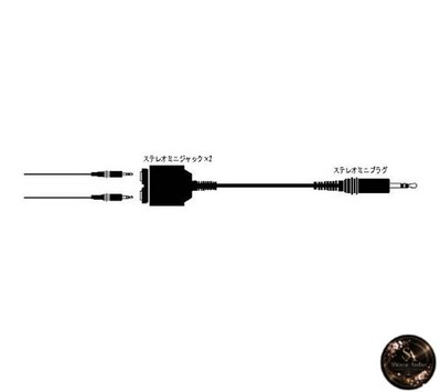 JVC Kenwood Victor Stereo Mini Jack x2 - Stereo Mini Stecker 0,25m [TWC-12A]