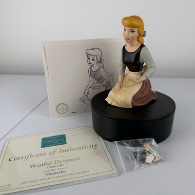 WDCC Disney Classic Cinderella ''Wistful Dreamer'' Figur Pin Echtheitszertifikat & Druck