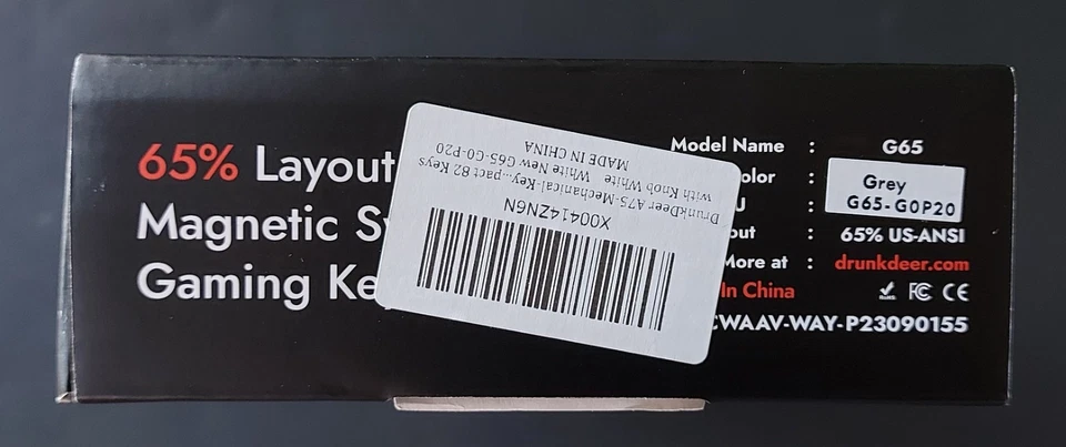 DrunkDeer G65 Magnetic Mechanical Keyboard 65% Rapid Trigger for Gaming - Image 3 of 4