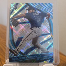 Panini 2022 Chronicles Revolution #76 Jhoan Duran RC Cosmic /99 Twins