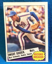 1985 Topps - Record Breaker Dwight Gooden #3 (RC)