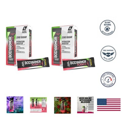 FLASH IV Electrolyte Boosters - Strawberry Kiwi Flavor with Zinc & Coconut Water