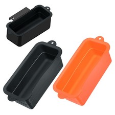 2-Pack Silicone Grease Cup Liner, Reusable Grease Catcher Liner Black, Orange