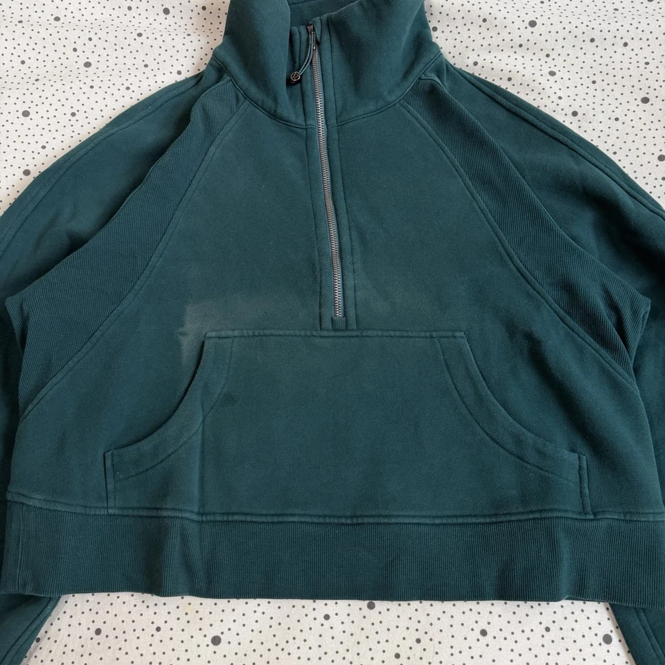 Sudadera de buceo Peloton x Lululemon para mujer M/L de gran tamaño cuello embudo media cremallera Foto 2 de 4