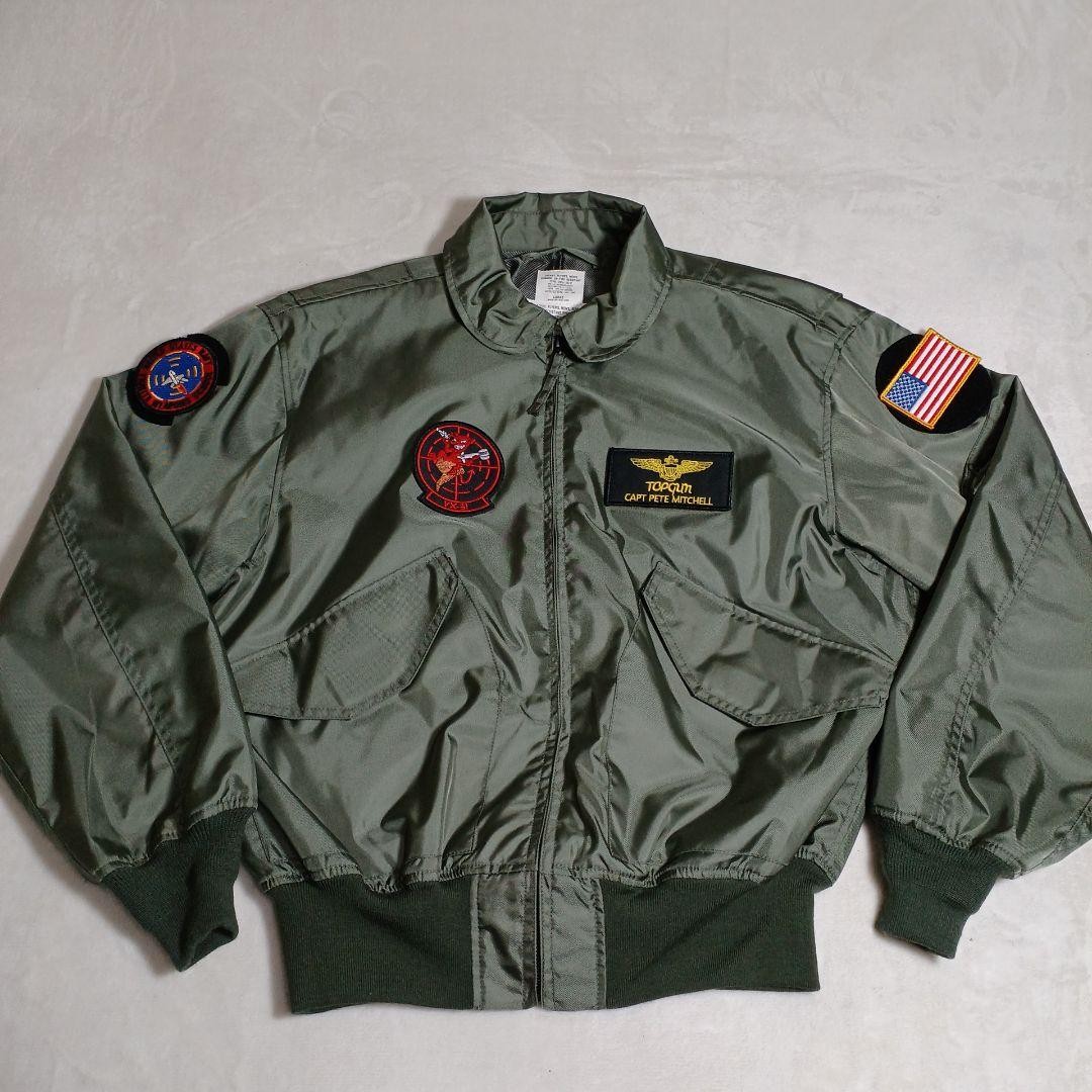 Houston CWU-36P Top Gun Maverick Custom L OD Navy Flight Jacket