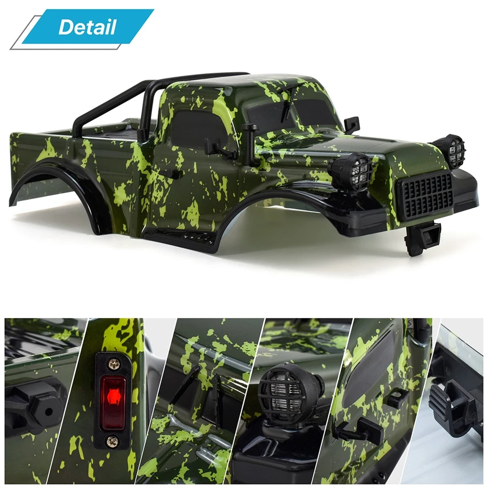 AUSTAR RC 1/18 Car Body Shell Crawler Cover Truck Casing Original Upgrade Parts - Image 4 of 4