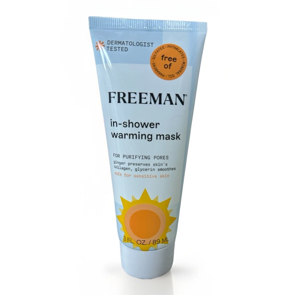 Freeman In Shower  Warming Facial Mask Set of 2 Purifying Pores Sensitive Skin - Image 3 of 4