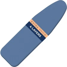 Ironing Board Cover and Pad Extra Thick Heavy Duty Padded 4 Layers, Blue 