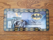 Chroma Graphics Batman Logo Plastic License Plate Frame New Sealed 