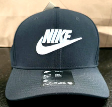 Nike Golf Dri-Fit ADV Rise Cap Swoosh Flex Hat Black Size S M L FZ3612-010