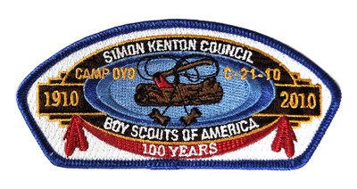 Simon Kenton Council (OH) SA-206 2010 Wood Badge C-21-10 Camp Oyo BSA100 CSP BSA