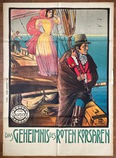 ACHILLE MAUZAN affiche LE SECRET DU CORSAIRE ROUGE Louis Feuillade GAUMONT 1910