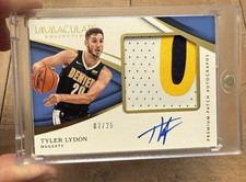 2017 Panini Immaculate Tyler Lydon Rookie Patch Auto RPA Premium #d /25💎3 Color