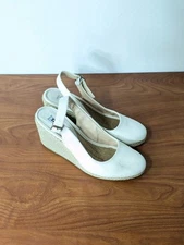 Dune London Imperia Wedge Natural Made in Spain Duchess Kate Size 39 US 8.5