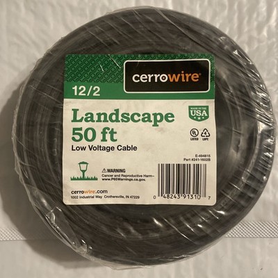 50 Feet 12/2 Low Voltage Landscape Wire 