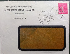 Enveloppe avec semeuse camée 30c rose (Yvert 191) de 1925