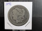1893 Morgan Silver Dollar Circulated Coin 0.9 Fine $1 Silver