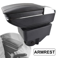 Car Central Console Armrest Storage Box Pu Leather For Ford Fiesta 2011-2019
