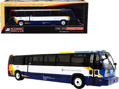 1999 TMC RTS BUS #99 JOURNAL SQ HUDSON, NEW JERSEY 1/87 ICONIC REPLICAS 87-0318