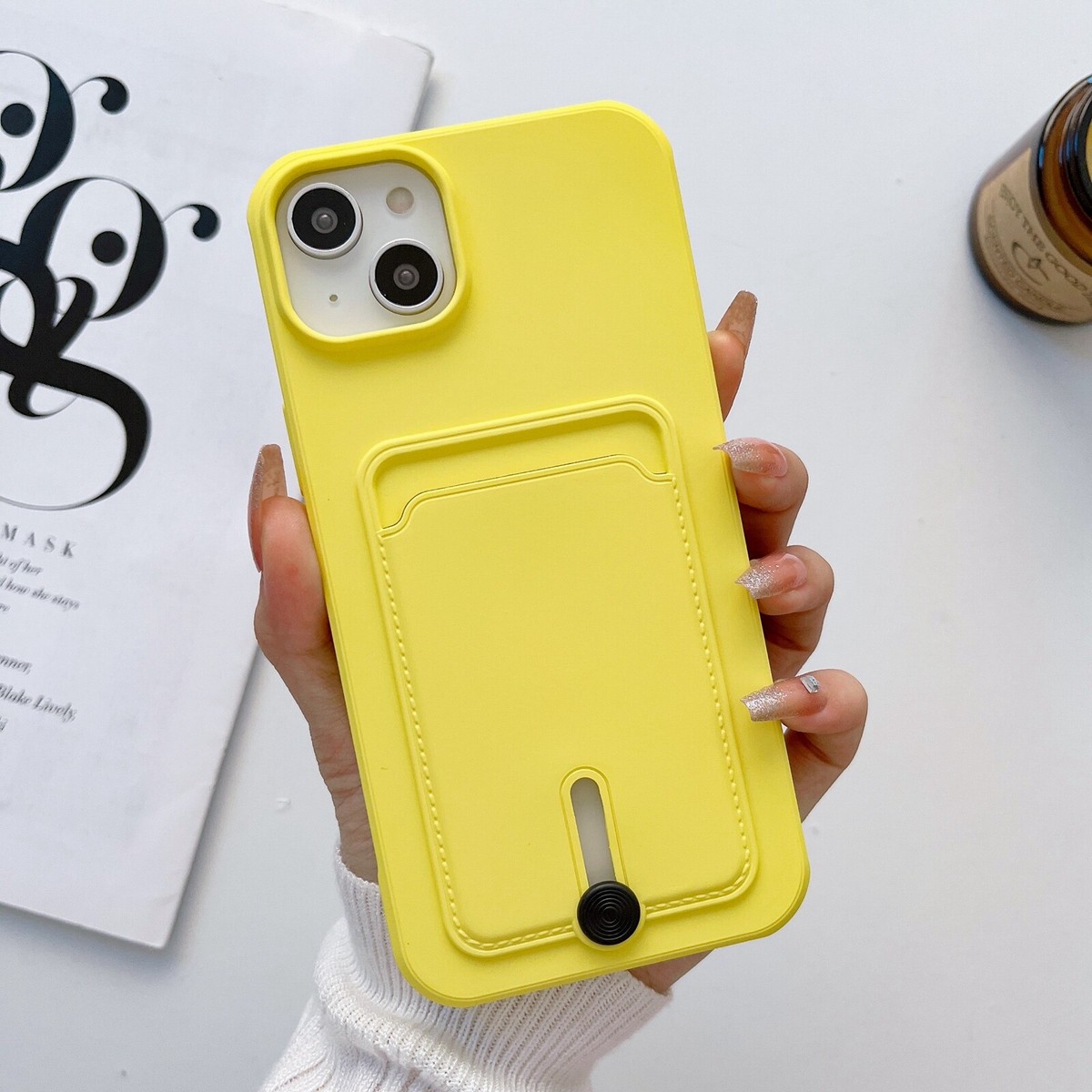 Luxury Candy Color 2 In 1 Clear Silicone Soft Case For IPhone 17 16 15 14 13 12 Pro Max Shockproof Card Slot Wallet Phone Cover - Foto 12