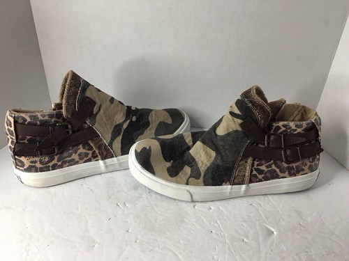Blowfish Malibu Women Camo/leopard/snake High Top Sneakers 11.5 Preowned - Picture 2 of 8
