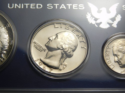 40% SILVER US COIN 1967 UNITED STATES SPECIAL MINT SET ORIGINAL GOVT HOLDER - Picture 5 of 16