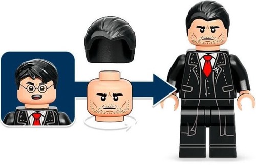 LEGO HARRY POTTER ALBERT RUNCORN TRANSFORM MINIFIGUR HP360 NEU 76403 mit Stab