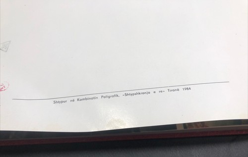 OLD ALBANIAN ALBUM BOOK-ENVER HOXHA BOOK-40 JAHRE SOZIALISTISCHES ALBANIEN-1984 - Picture 24 of 24