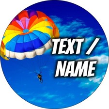 Fallschirmsprung Tortenaufleger essbar Party Deko personalisiert Wunschtext neu