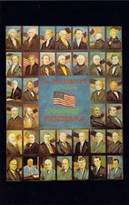 United States Presidents 200 Year Panorama Artist Morris Katz Postcard N37