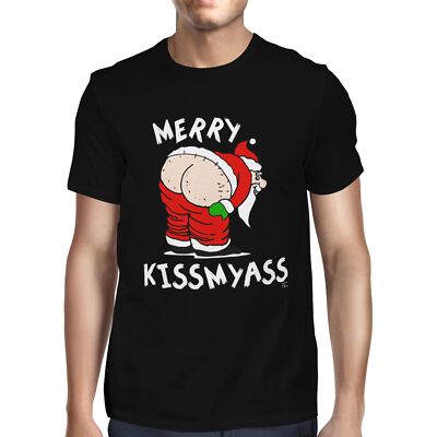 1Tee Herren Merry Kissmyass Weihnachten T-Shirt