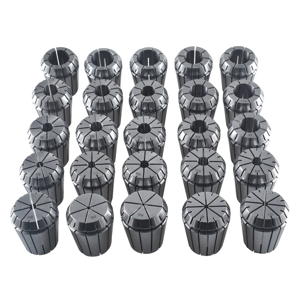 ER32 Collet Set 1/16"-3/4" by 16th and 32nd Industrial Grade Accurate 25Pcs - Image 3 of 4
