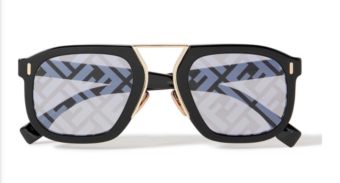 Fendi Force FF M0105/S 09Q BrownSilver Blue Mirror FF Logo 