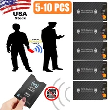 5/10x RFID Block Cover Credit Card Protector Protects Your Wallet From Theft New