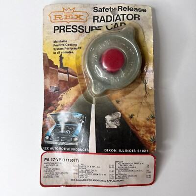 #ad Vintage Rex Automobile Radiator Pressure Cap Safety Release 15 18 lb NEW OLD $5.00