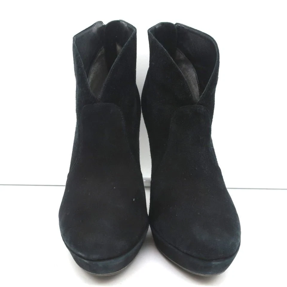 Botines Alexandre Birman Plataforma Gamuza Negra Talla 7 Botines Tacón Alto Foto 4 de 4