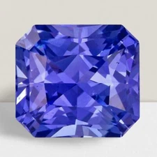 Blue Sapphire Octagon Cut Gemstone 1.15 Cts - 7x5 mm Flawless Loose Gem