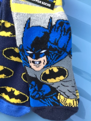 3 Pairs Boys Slipper Socks with Batman detail - Picture 10 of 14