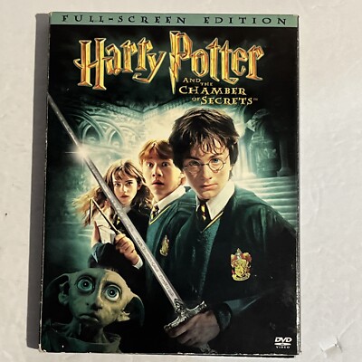 Harry Potter and the Chamber of Secrets DVD Full Screen Pre Owned Good Condition