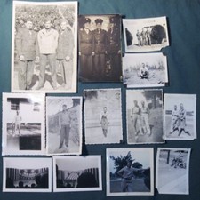 Lot of 12 Military Photographs B/W Snapshots 1 Color Soldiers in Uniform USO