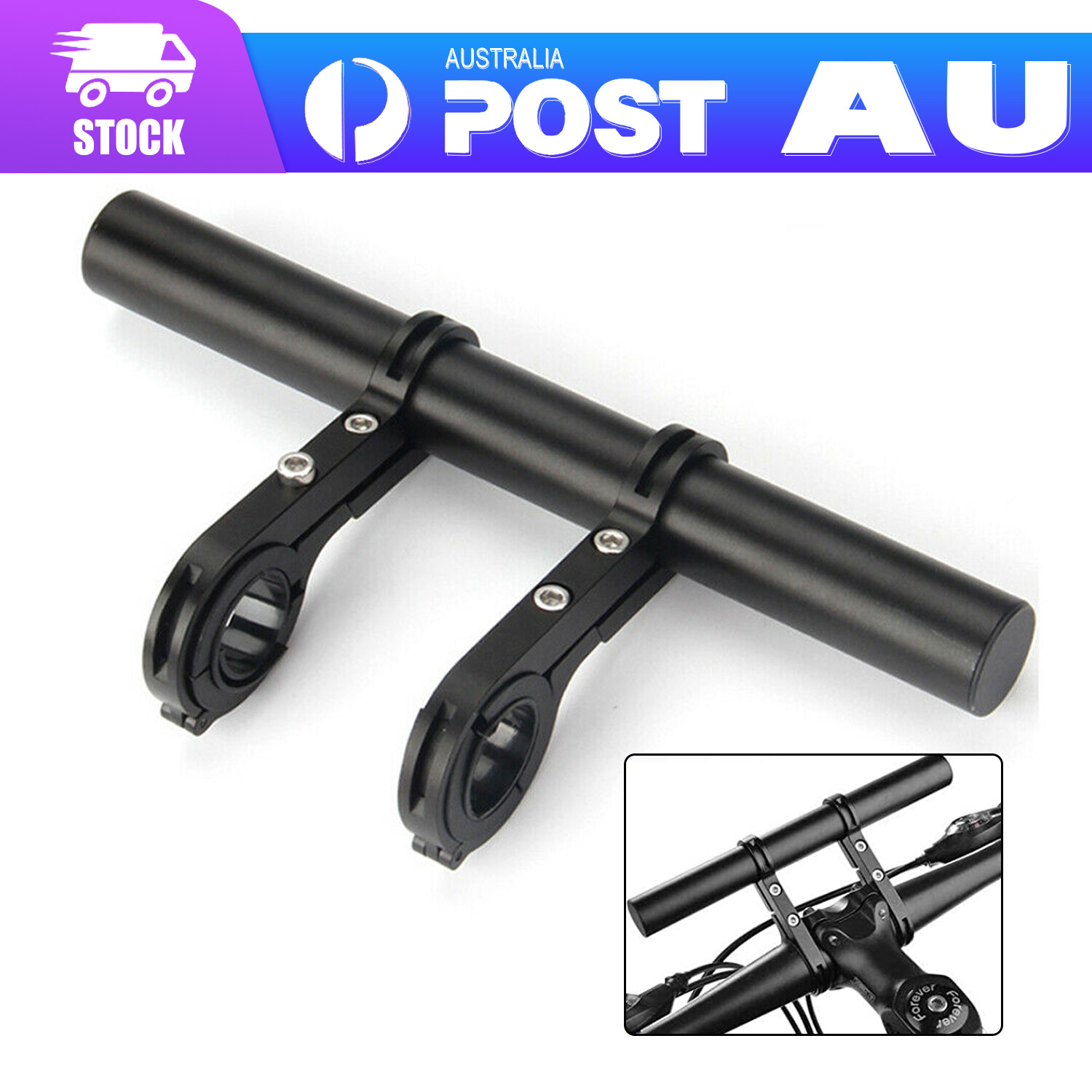 Bike Flashlight Holder Handlebar Bicycle Handle Bar Extender Mount