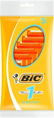BIC Sensitive Disposable Razors Single Blade Shavers (5 Count) Brand: BIC