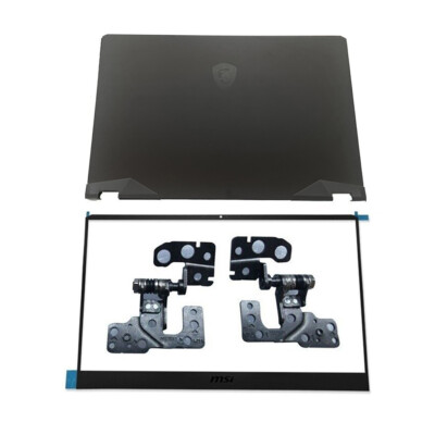 For MSI GE66 Vector GP66 MS-1541 MS-1542 1543 Top Back Cover+ Bezel Hinges Black