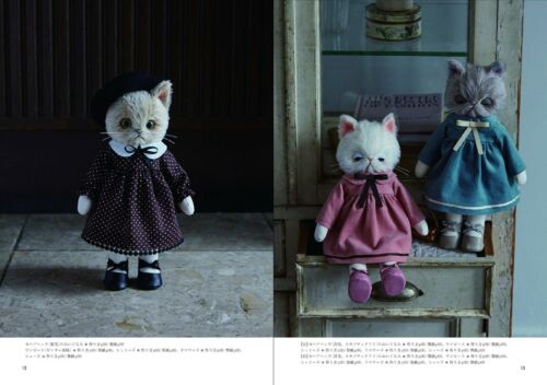 How to make Cat Plush Dress-up Cute Cat Doll Craftbook with Pattern JPN Book - Picture 3 of 11