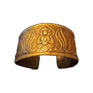 USA Seller- Copper Base  Buddhist Cuff Bracelet 
