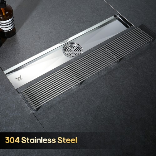 Decaura Baths Tile Insert/Strip Shower Grate Drain Floor Waste Stainless Steel - Picture 157 of 189