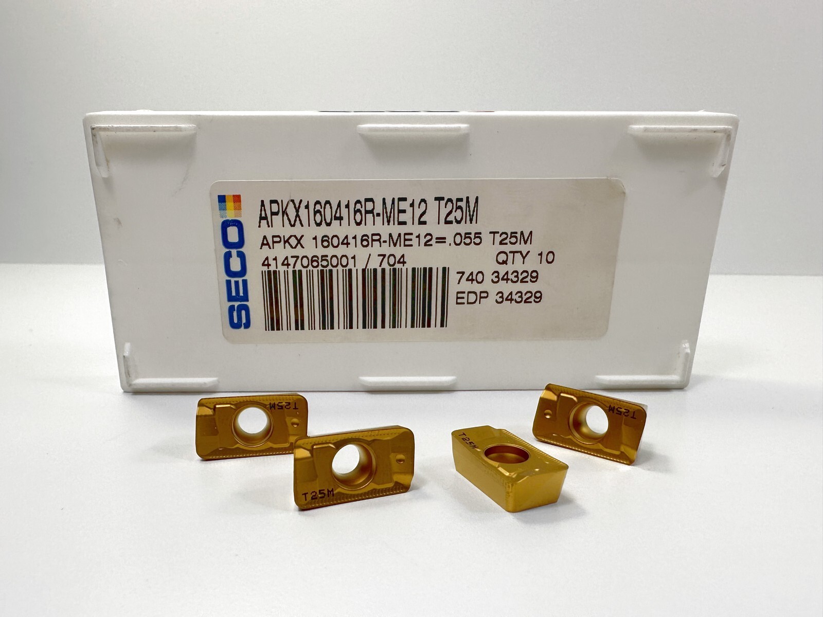 SECO APKX160416RME12 New Carbide Inserts 34329 Grade T25M 4pcs eBay